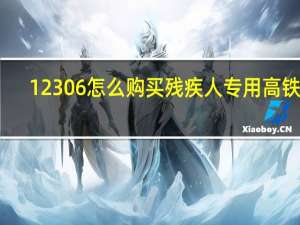 12306怎么购买残疾人专用高铁票