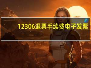 12306退票手续费电子发票（12306退票手续费）