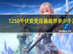 1250千伏安变压器能带多少千瓦（高压电是多少伏）