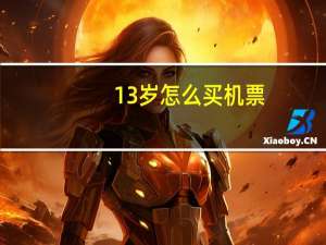 13岁怎么买机票