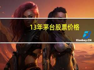 13年茅台股票价格