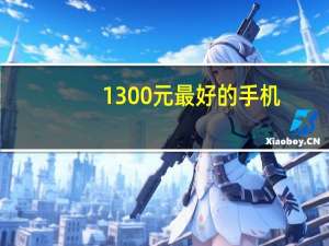1300元最好的手机（1300元买什么手机好）