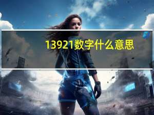 13921数字什么意思