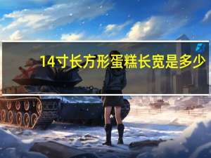 14寸长方形蛋糕长宽是多少