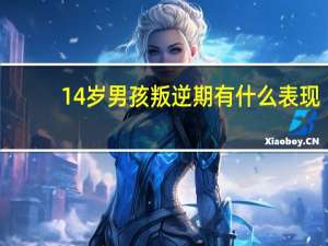 14岁男孩叛逆期有什么表现