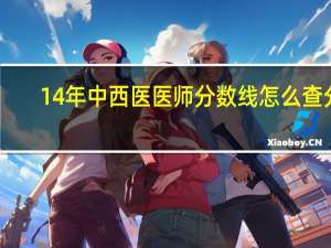 14年中西医医师分数线怎么查分