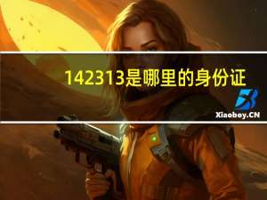142313是哪里的身份证