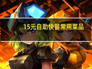 15元自助快餐常用菜品