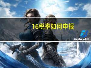 16%税率如何申报