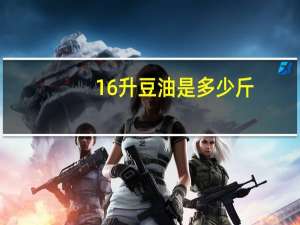 16升豆油是多少斤