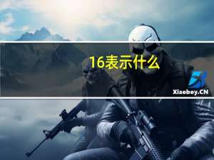 16表示什么