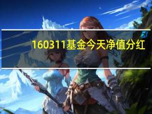 160311基金今天净值分红（160311基金今天净值）