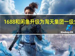 1688和闲鱼升级为淘天集团一级业务