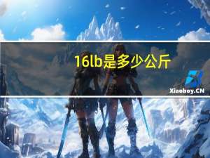 16lb是多少公斤