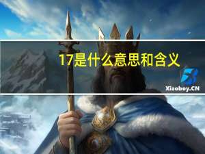 17是什么意思和含义