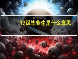 17级毕业生是什么意思