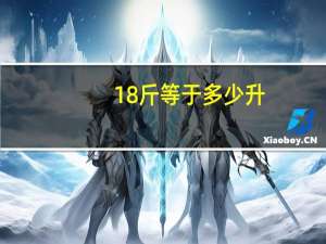 18斤等于多少升