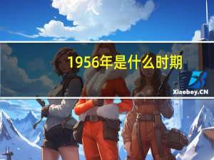 1956年是什么时期