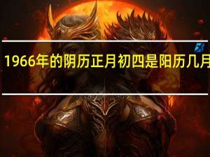 1966年的阴历正月初四是阳历几月几号