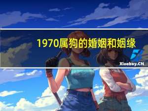 1970属狗的婚姻和姻缘