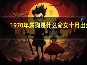 1970年属狗是什么命女十月出生（1970年属狗是什么命）