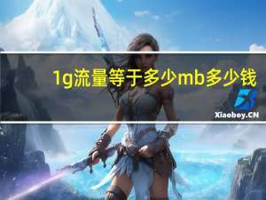 1g流量等于多少mb多少钱（1g流量等于多少mb）