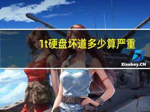 1t硬盘坏道多少算严重
