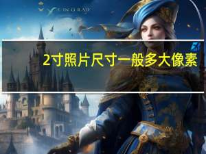 2寸照片尺寸一般多大像素？