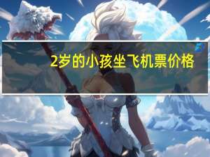2岁的小孩坐飞机票价格