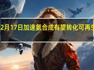 2月17日加速氨合成有望转化可再生能源