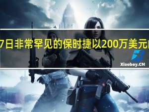 2月17日非常罕见的保时捷以200万美元的价格拍卖