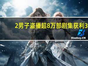 2男子盗播超8万部剧集获利3.92亿 盗播超 8 万部剧集！