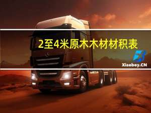 2至4米原木木材材积表