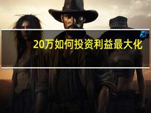 20万如何投资利益最大化（20万如何投资理财）