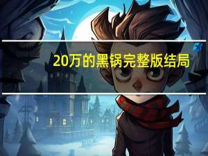 20万的黑锅完整版结局（二十万的黑锅完整版）