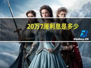 20万7厘利息是多少（7厘利息是多少）