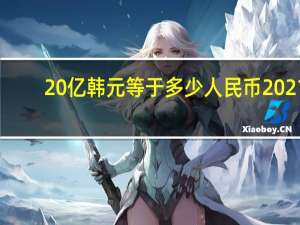 20亿韩元等于多少人民币2021（20亿韩元等于多少人民币）