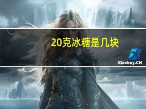 20克冰糖是几块