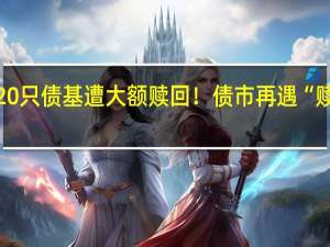 20只债基遭大额赎回！债市再遇“赎回潮”？基金经理：负反馈可能性较低
