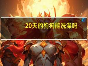 20天的狗狗能洗澡吗
