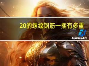 20的螺纹钢筋一捆有多重