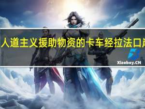 20辆载有人道主义援助物资的卡车经拉法口岸前往加沙地带