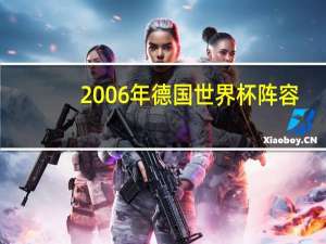 2006年德国世界杯阵容