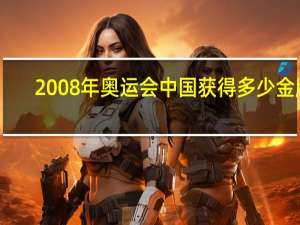 2008年奥运会中国获得多少金牌