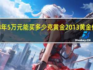 2013年5万元能买多少克黄金 2013黄金价格走势图
