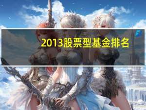 2013股票型基金排名