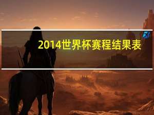 2014世界杯赛程结果表