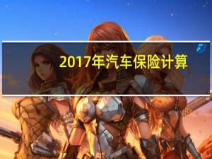 2017年汽车保险计算