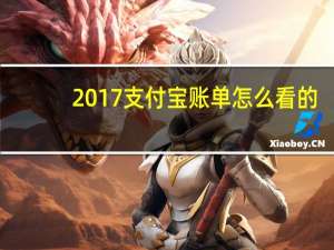 2017支付宝账单怎么看的（2017支付宝账单怎么看）
