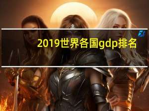 2019世界各国gdp排名